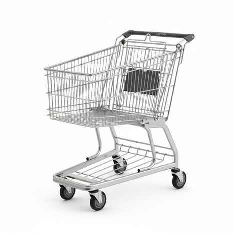Commercial Shopping Cart - Heavy Duty Stainless Steel