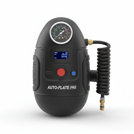 Portable Air Compressor - Digital Tire Inflator with Auto Shut-Off