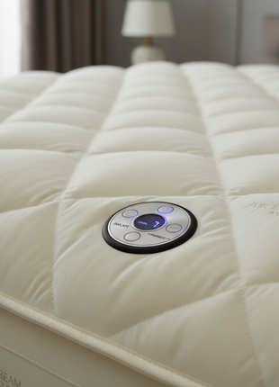 Premium Raised Air Mattress - Queen Size with Built-In Pump