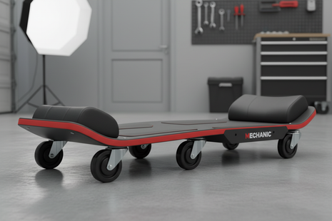 Pro Mechanic Creeper Board with Padded Headrest