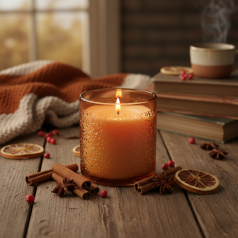 Cinnamon Spice Scented Candle