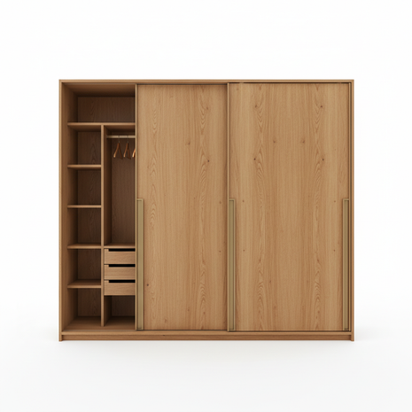 Elegant Wooden Wardrobe
