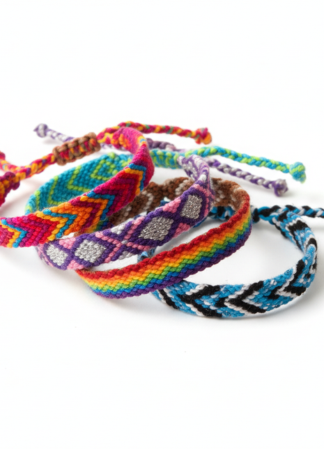Colorful Friendship Bracelet Set (6-Pack)