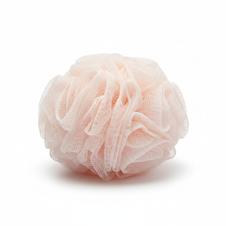 Pink Natural Loofah Exfoliating Bath Sponge