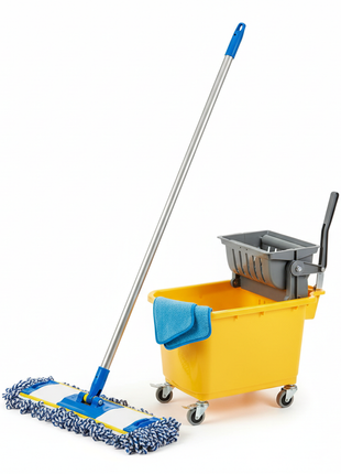 Commercial Microfiber Mop System