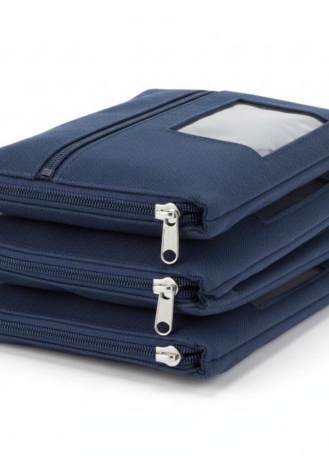 Bank Deposit Bags - Navy Blue