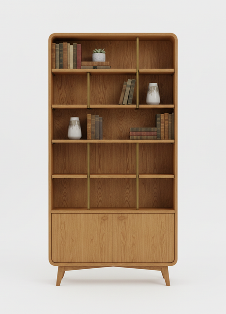 Heritage Oak Bookshelf Unit