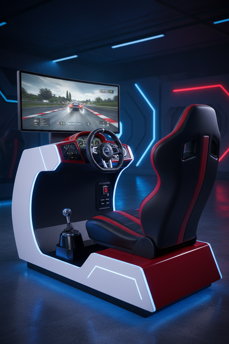 Racing Arcade Machine – Full-Size Sit-Down Driving Simulator