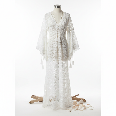 Women's Crochet Cover-Up Beach Dress
