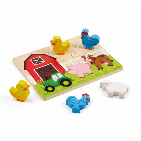 Wooden Animal Puzzle Set