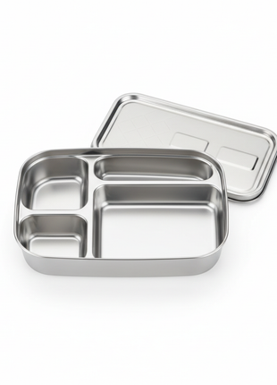 Stainless Steel Bento Lunch Box – 3-Compartment