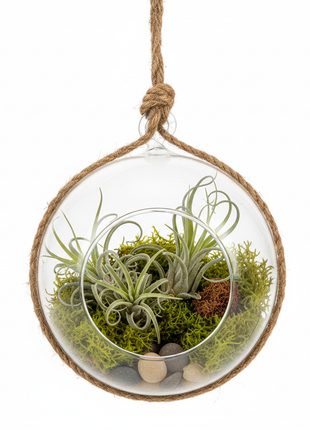 Hanging Glass Globe Air Plant Terrarium
