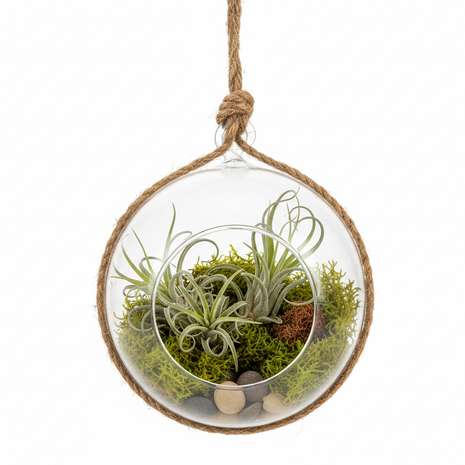 Hanging Glass Globe Air Plant Terrarium