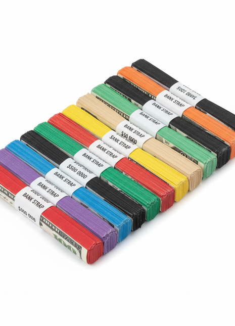 Currency Straps Assorted - 1000 Pack