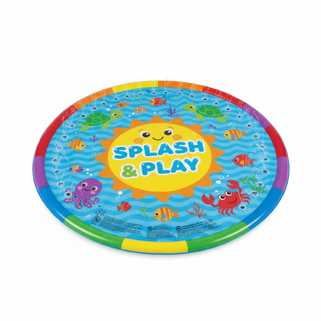 Kids Splash Pad – Outdoor Sprinkler Water Play Mat for Toddlers