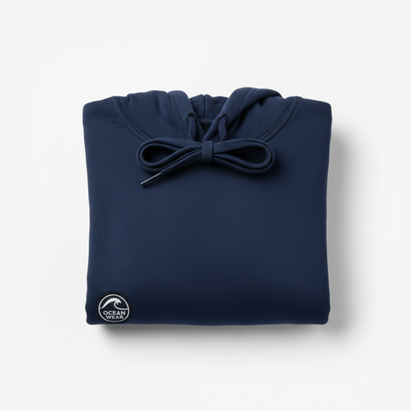 Navy Blue Pullover Hoodie
