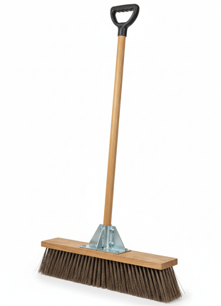 Indoor Soft Bristle Ergonomic Broom with Dustpan