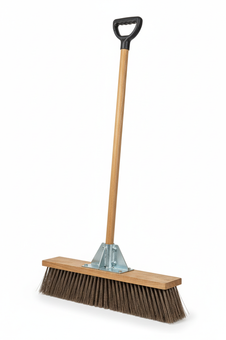 Indoor Soft Bristle Ergonomic Broom with Dustpan