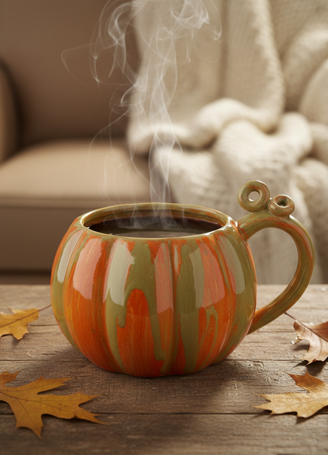 Ceramic Pumpkin Mug