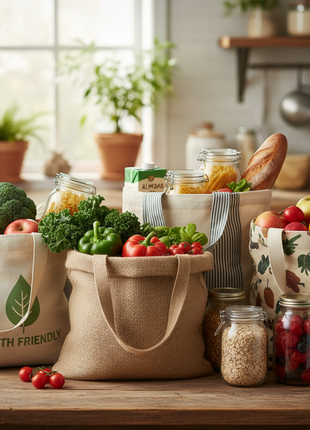 Reusable Canvas Shopping Totes
