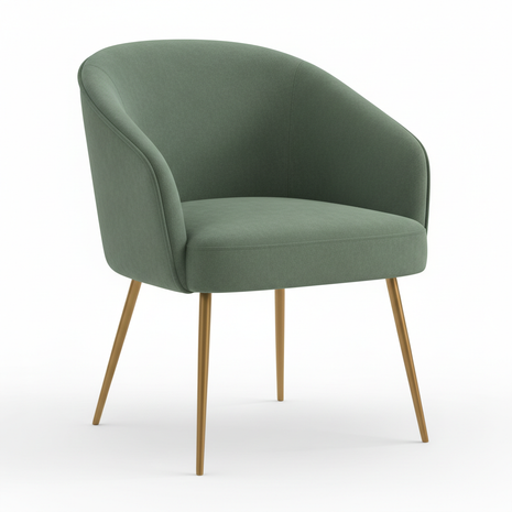Sage Green Velvet Accent Chair