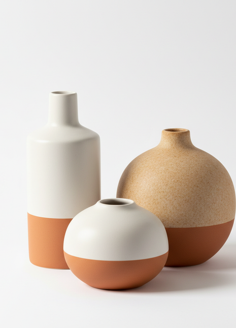 Decorative Ceramic Vase Set of 3