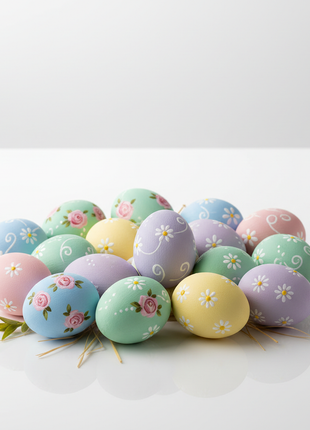 Hand-Painted Easter Egg Decoration Set (12-Pack)
