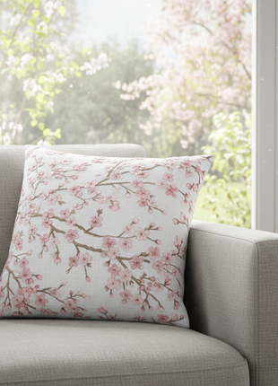 Cherry Blossom Throw Pillow