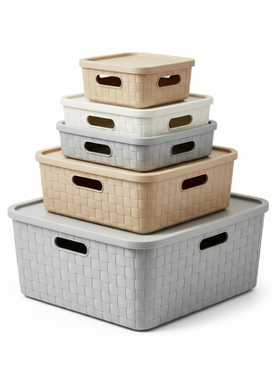 Stackable Storage Bins – Set of 3