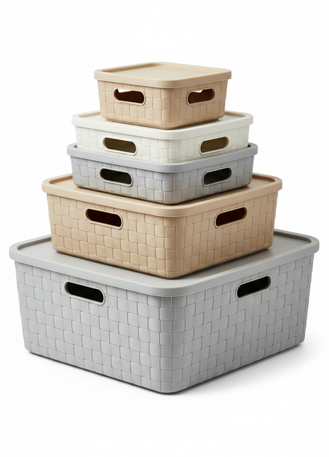 Stackable Storage Bins – Set of 3