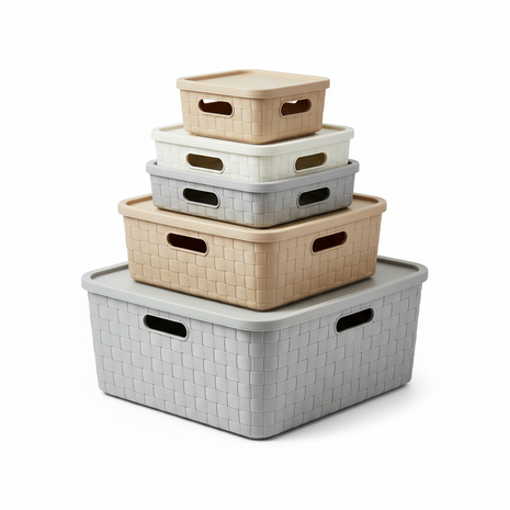 Stackable Storage Bins – Set of 3