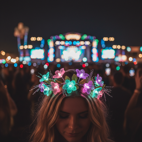 Festival Glow LED Flower Crown
