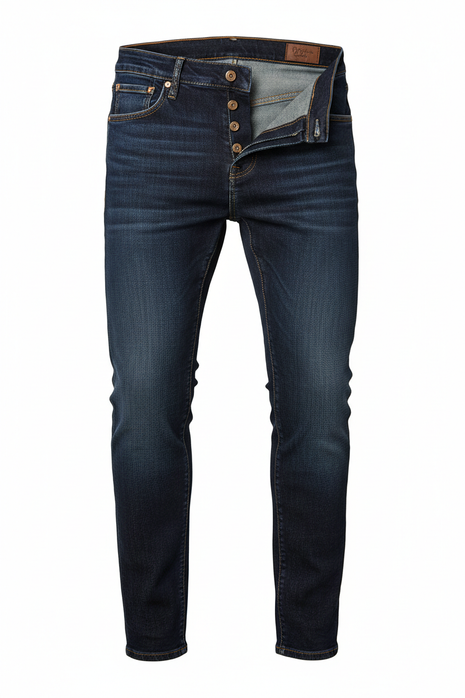 Slim Fit Dark Wash Jeans