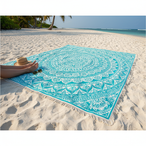Mandala Microfiber Beach Mat