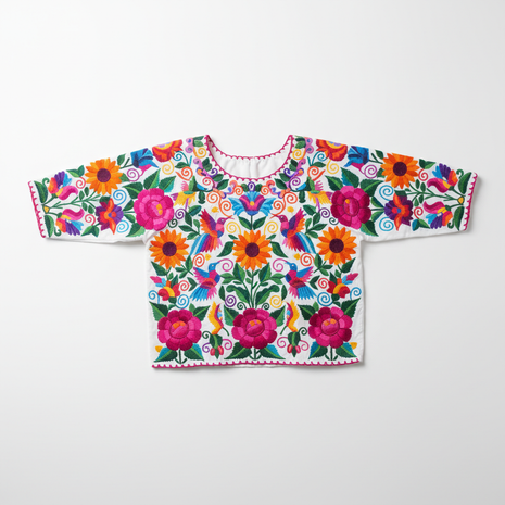Mexican Embroidered Blouse