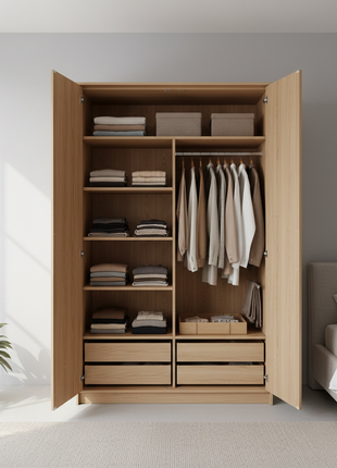 Modern Oak Wardrobe
