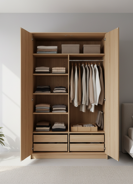 Modern Oak Wardrobe