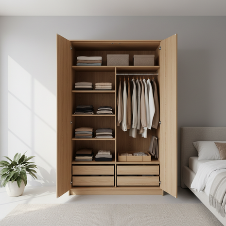 Modern Oak Wardrobe