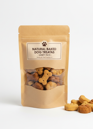 Natural Baked Dog Treats – Variety Pack