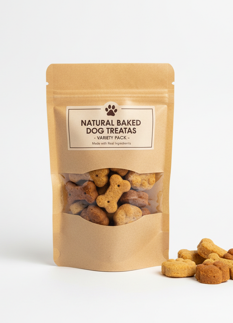 Natural Baked Dog Treats – Variety Pack