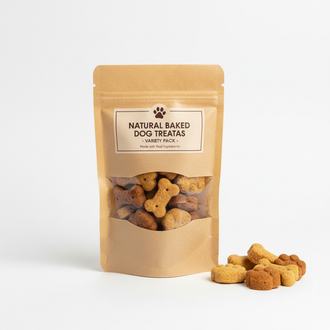 Natural Baked Dog Treats – Variety Pack