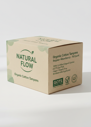 Organic Cotton Tampons - Regular Absorbency