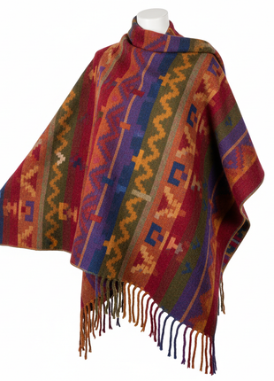Peruvian Alpaca Wool Poncho