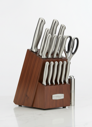 Professional Knife Set with Block - 15 Piece