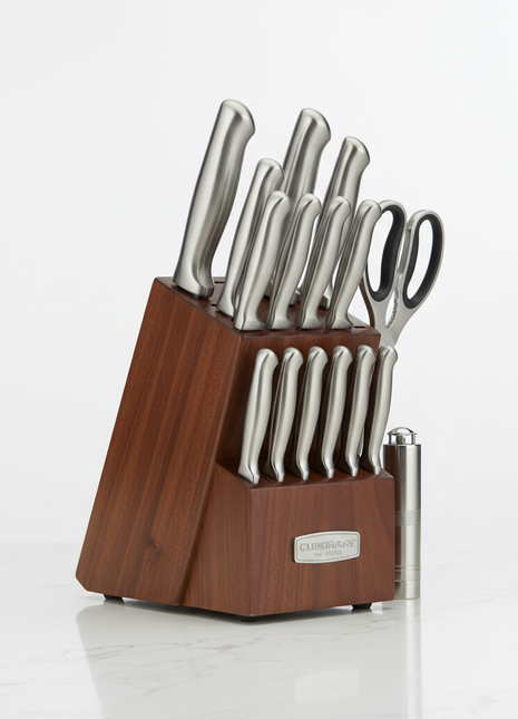 Professional Knife Set with Block - 15 Piece