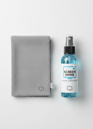 Screen Cleaning Kit – Microfiber Cloth & Spray for All Screens