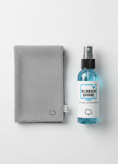 Screen Cleaning Kit – Microfiber Cloth & Spray for All Screens