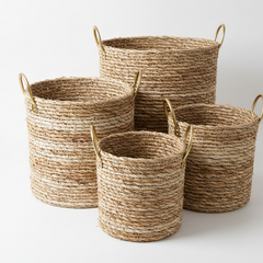Seagrass Storage Baskets (Set of 3)