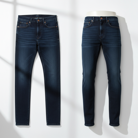 Slim Fit Dark Wash Jeans