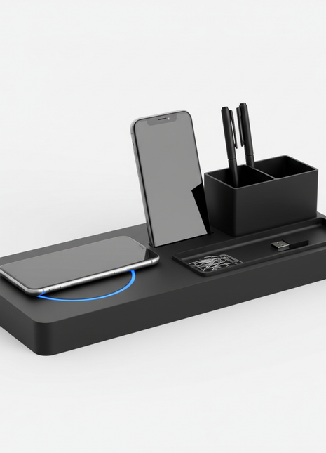 Wireless Charging Desk Organizer